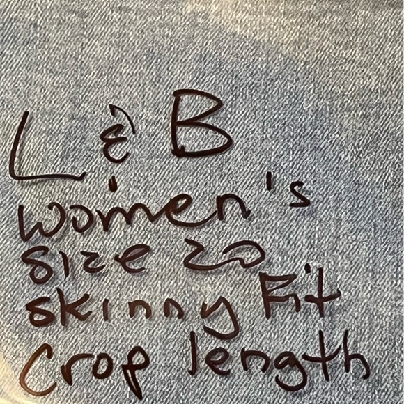 👖 Women’s L&B Skinny Fit Crop Jeans Size 20 - Picture 3 of 13